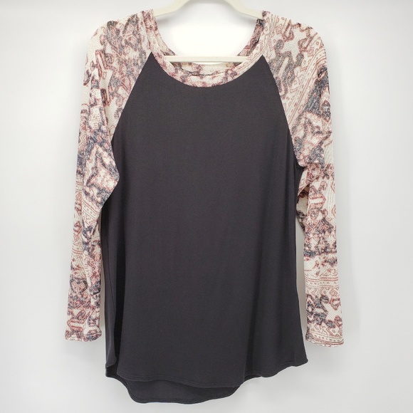 Cool Melon Tops - Cool Melon | Long Sleeve Shirt | Black w/Boho